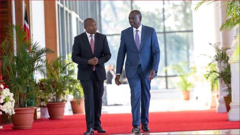 President William Ruto with his deputy Kithure Kindiki.